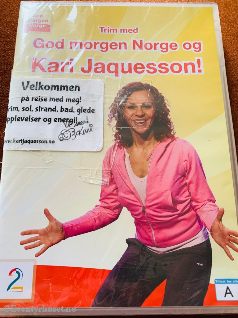 Trim Med God Morgen Norge Og Kari Jaquesson! (Tv2). Dvd Ny I Plast Personlig Hilsen!