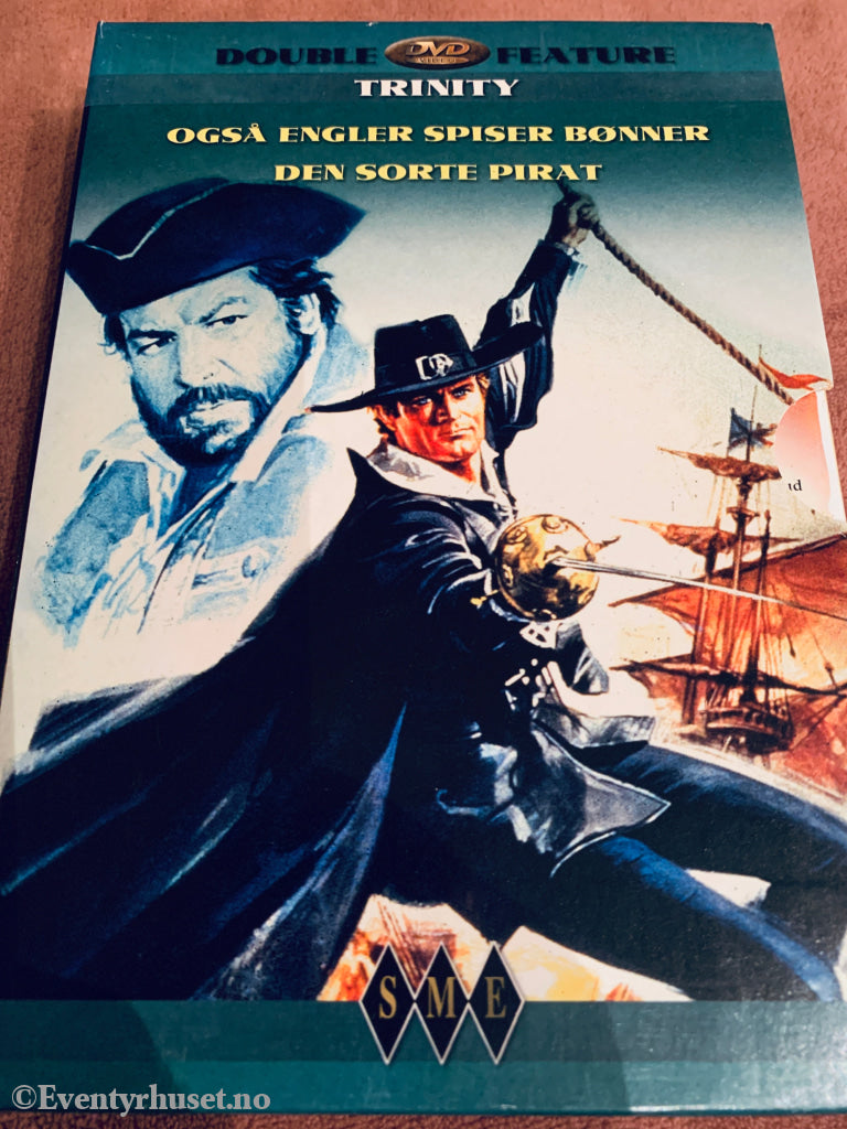 Trinity-boksen. Også engler spiser bønner / Den sorte pirat. DVD samleboks.