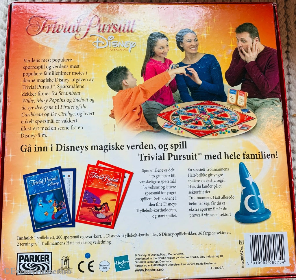 Trivial Pursuit - Disney Utgave. Brettspill