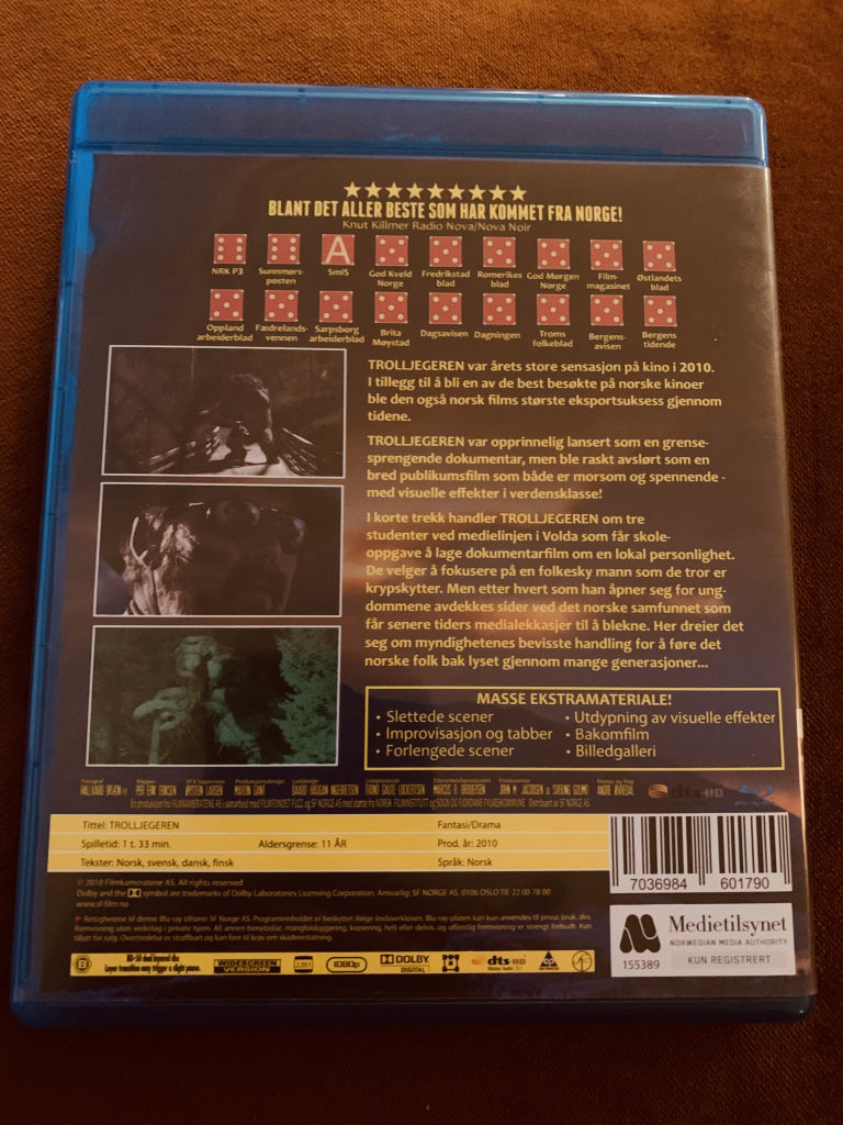 Trolljegeren. Blu-Ray. Blu-Ray Disc