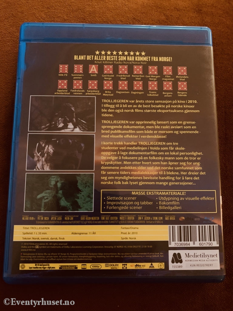 Trolljegeren. Blu-Ray. Blu-Ray Disc