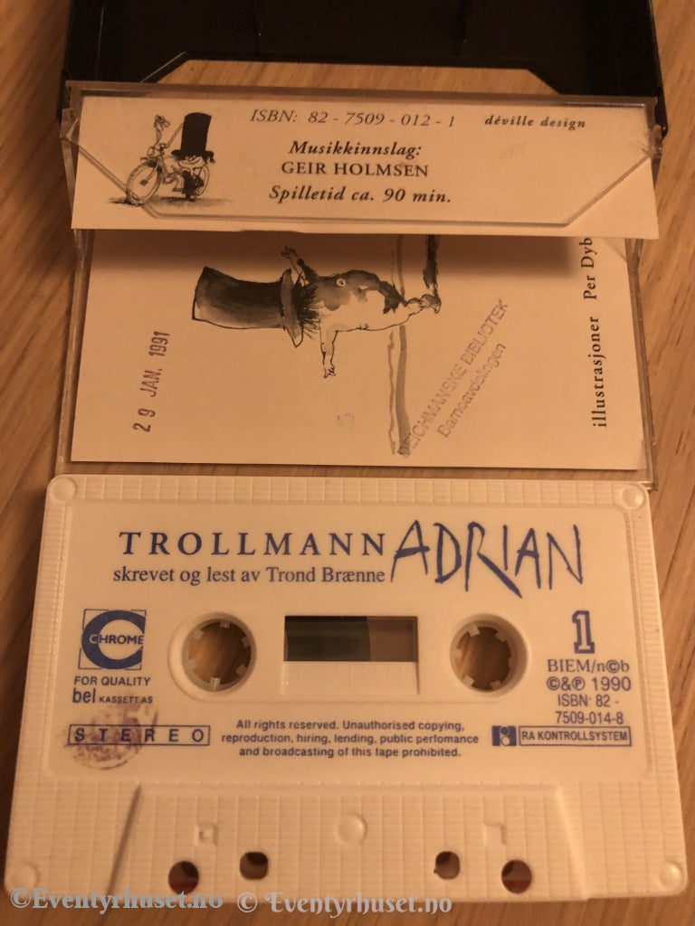 Trollmann Adrian. 1990. Kassettbok. Kassettbok