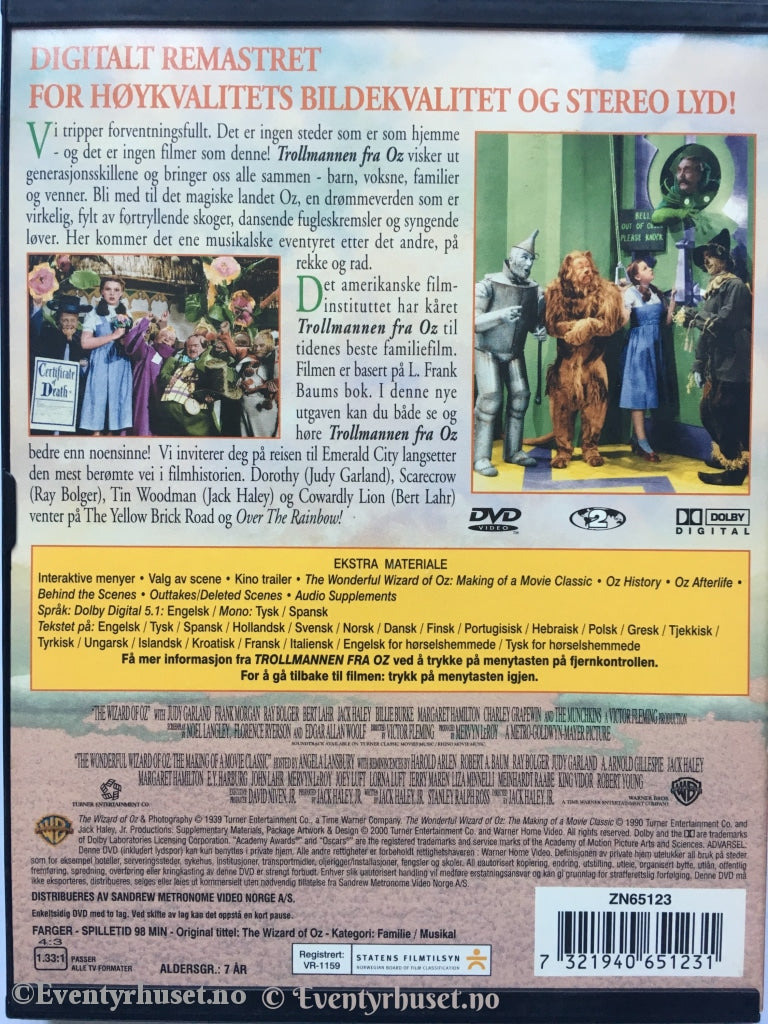 Trollmannen Fra Oz. Dvd. Dvd