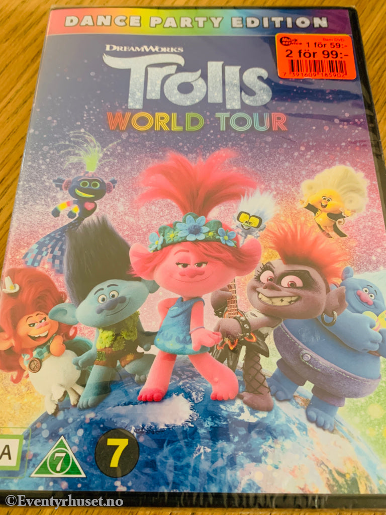 Trolls – World Tour . 2020 . DVD. Ny i plast!