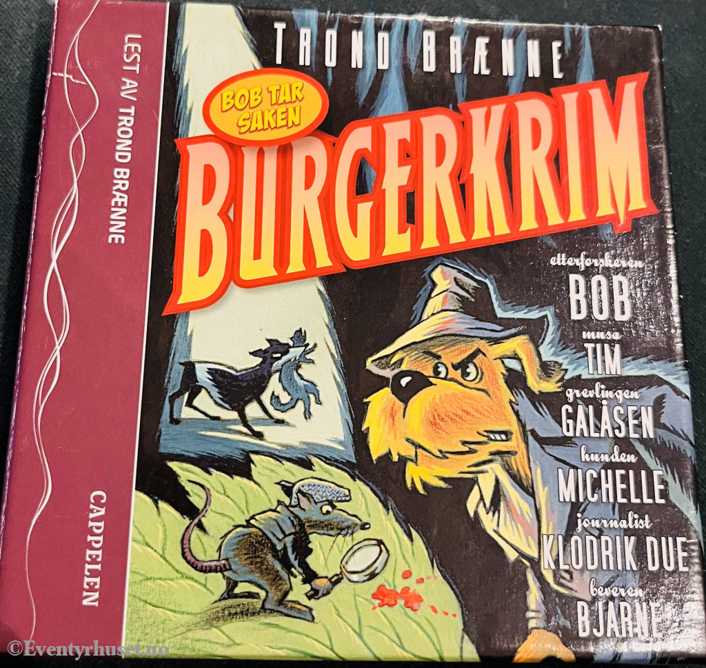 Trond Brænne. Bob Tar Saken - Burgerkrim. Lydbok På 3 Cd.