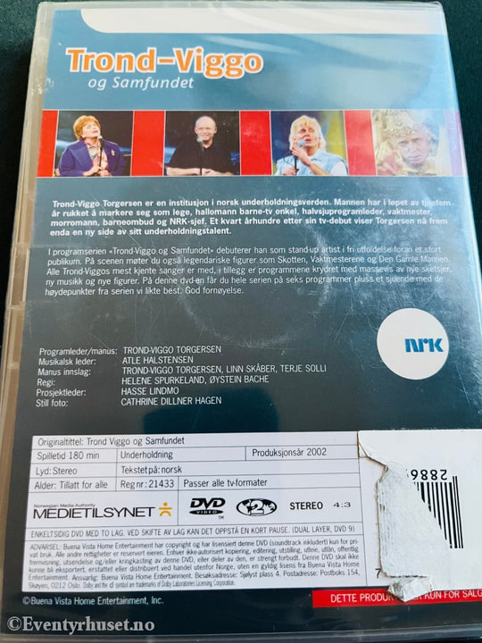 Trond-Viggo Og Samfundet. 2002. Dvd. Ny I Plast! Dvd