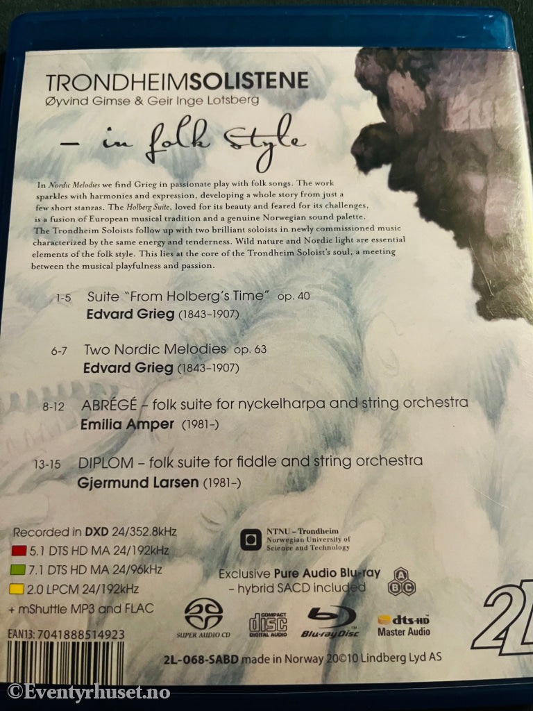 Trondheimsolistene In Folk Style. Blu-Ray. Blu-Ray Disc