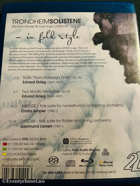 Trondheimsolistene In Folk Style. Blu-Ray. Blu-Ray Disc