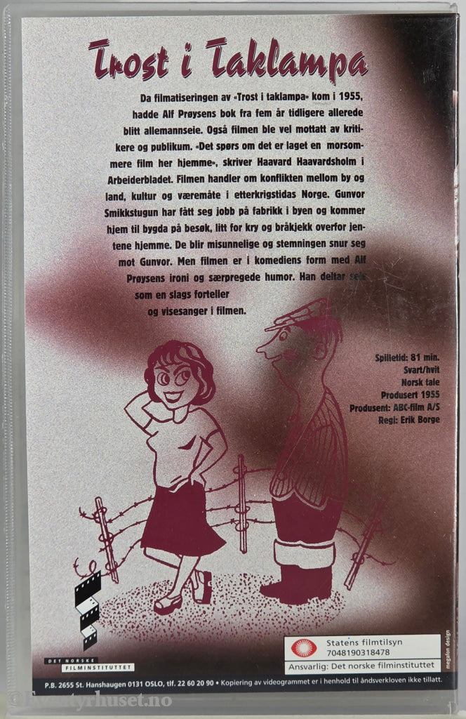 Trost i taklampa (1955). VHS Big Box.