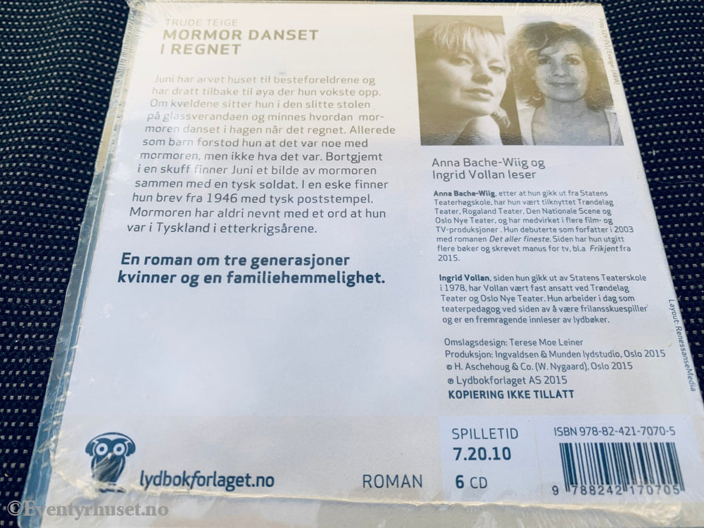 Trude Teige. Mormor Danset I Regnet. Lydbok På 6 Cd. Ny Plast!