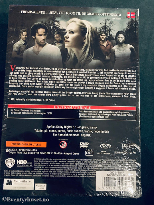 True Blood. Sesong 1. Dvd Samleboks På 5 Disker. Ny I Plast!