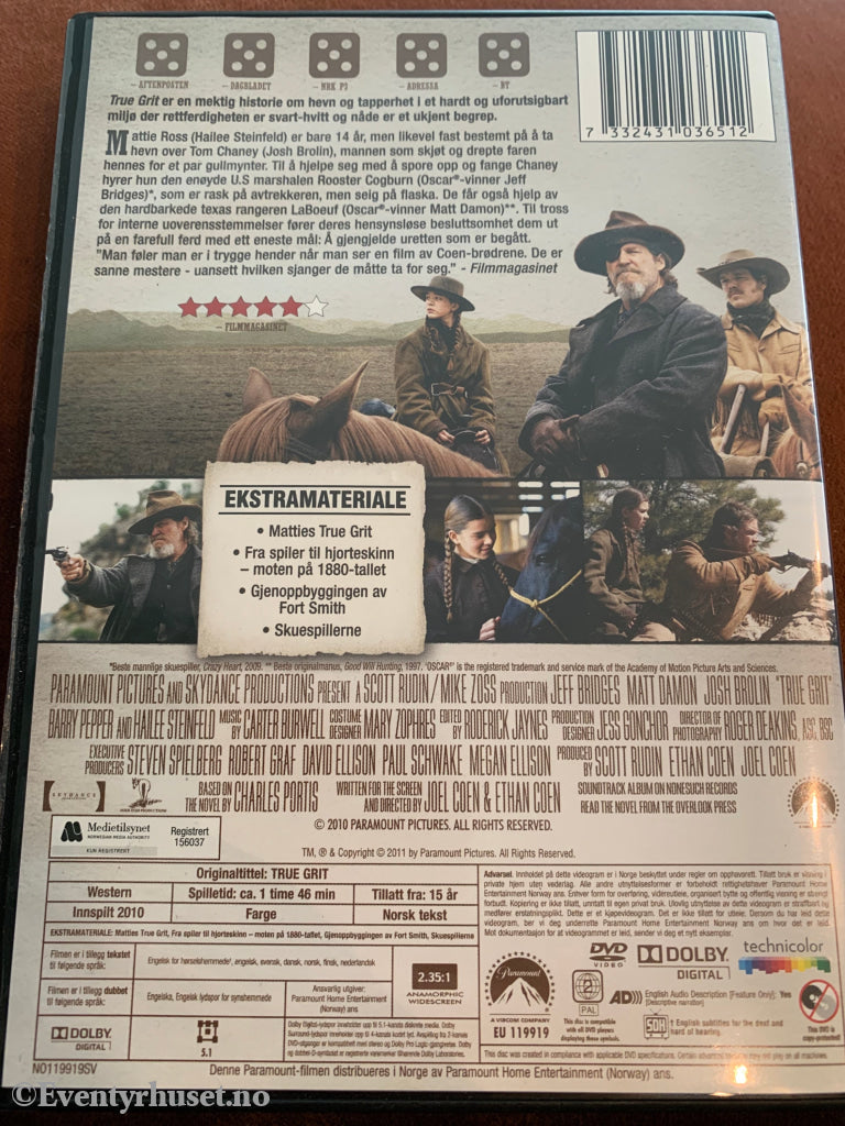 True Grit. 2010. Dvd. Dvd