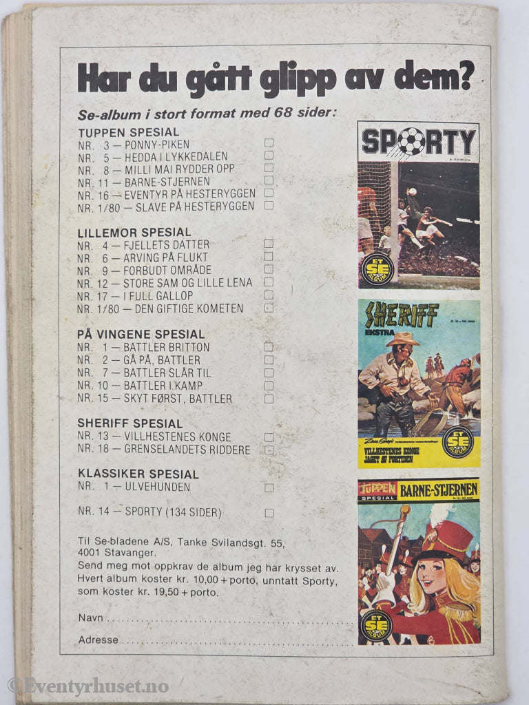 Tuppen nr. 13 1980: Camping-plassen. Hefte.