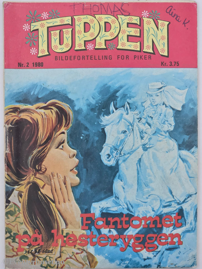Tuppen nr. 2 1980: Fantomet på hesteryggen. Hefte.