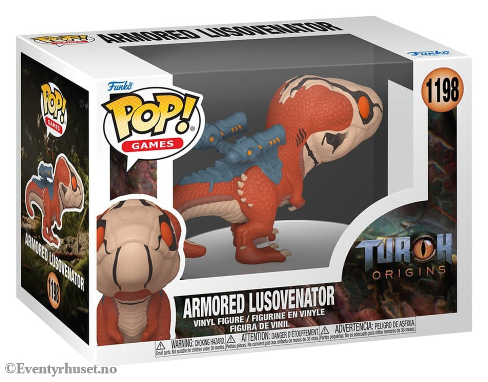 Turok POP! Games Vinyl Figure Armored Lusovenator 9 cm Collectibles