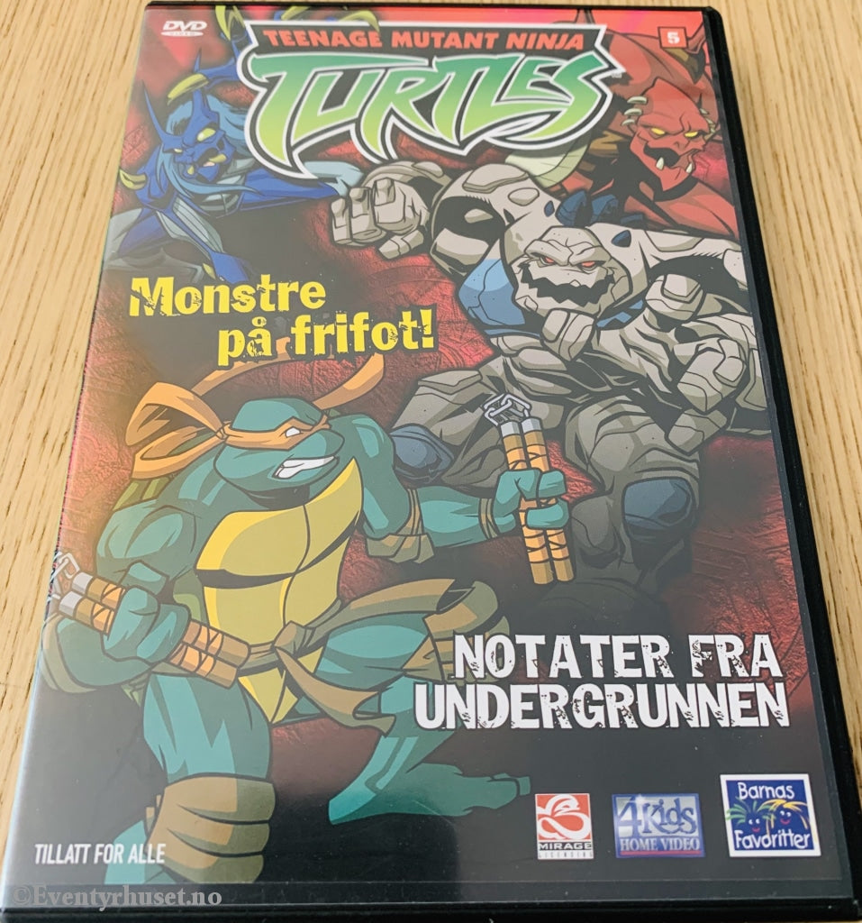 Turtles - Notater Fra Undergrunnen. 2004. Dvd. Dvd