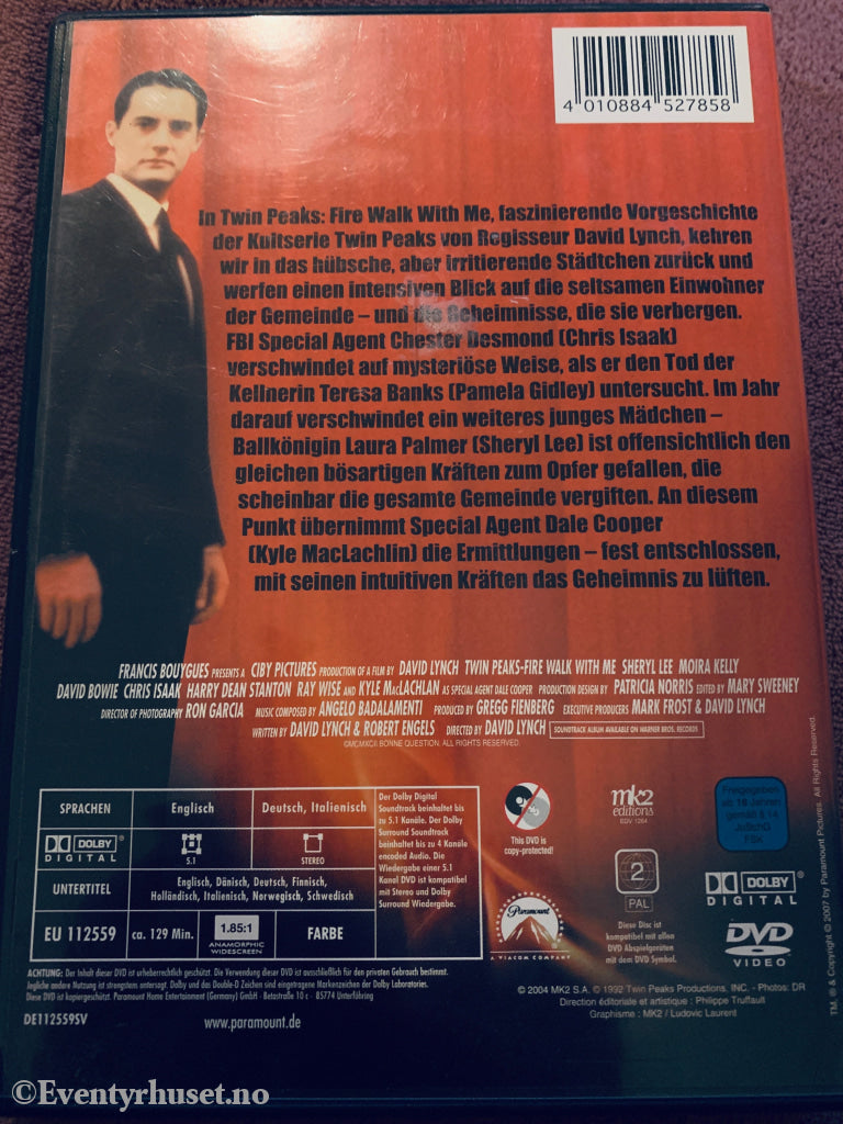 Twin Peaks: Fire Walk With Me. DVD.