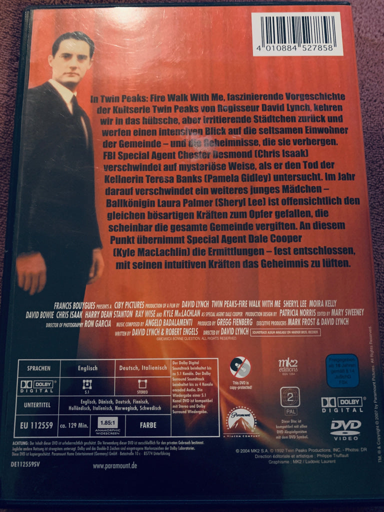 Twin Peaks: Fire Walk With Me. DVD.