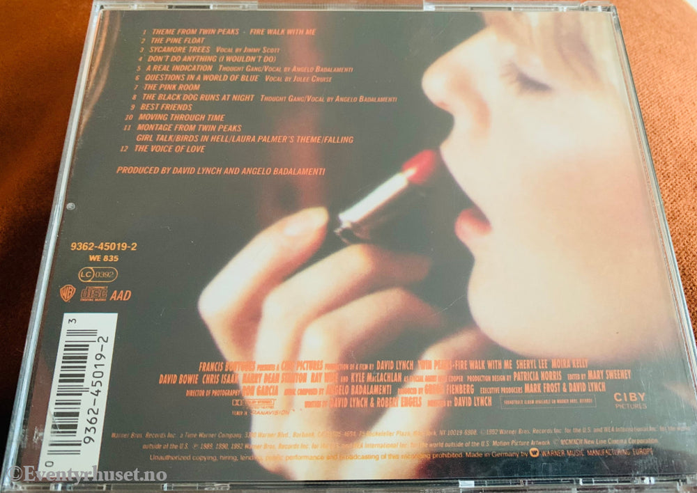 Twin Peaks Firewalk With Me (Soundtrack). 1989-92. Cd. Cd