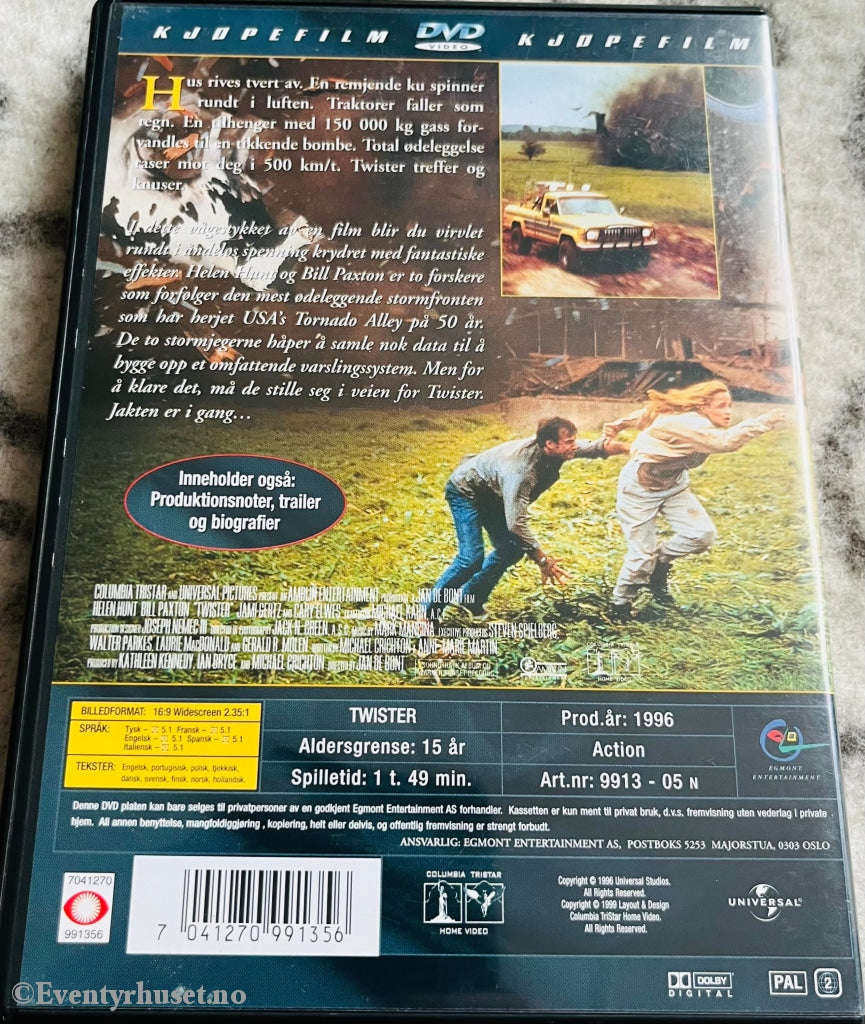 Twister. 1996. Dvd. Dvd