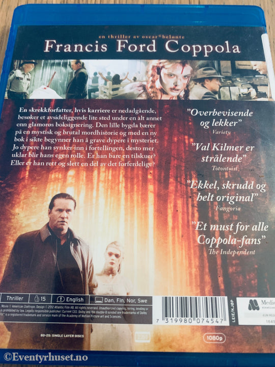 Twixt (2011). Blu-Ray.