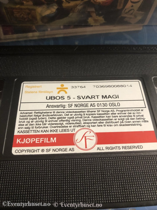 Ubos. Den Magiske Trollboken 5 - Svart Magi. 2001. Vhs. Vhs