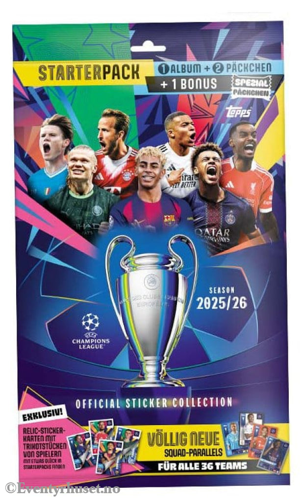 UEFA Champions League 2025/26 Sticker Collection Starter Pack Home & Gifts