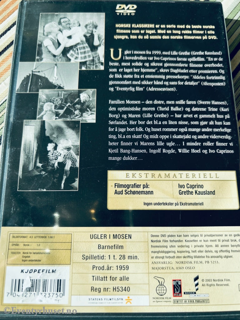Ugler I Mosen (Norske Klassikere). 1959. Dvd. Dvd