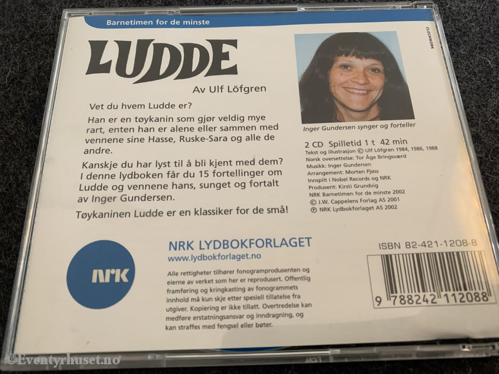 Ulf Löfgren. 2002. Ludde. Lydbok På 2 Cd.