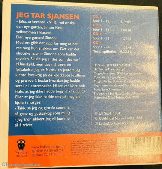 Ulf Stark. Jeg Tar Sjansen. Lydbok På 4 Cd.