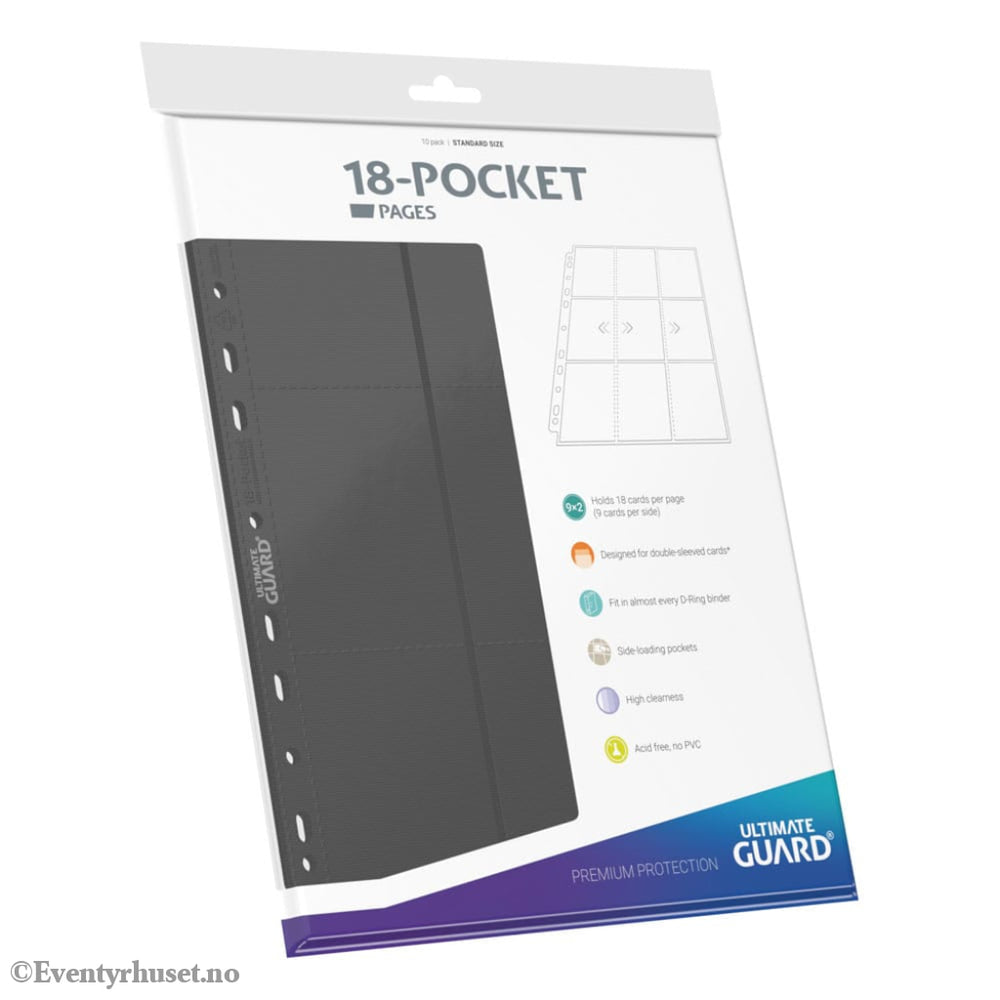 Ultimate Guard 18-Pocket Pages Side-Loading (10) - Grey Storage & Protection
