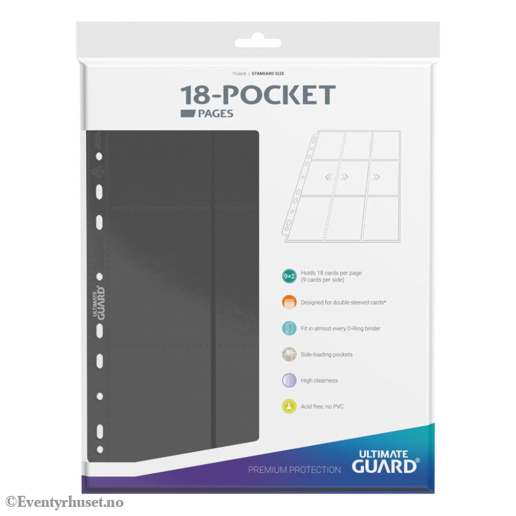 Ultimate Guard 18-Pocket Pages Side-Loading (10) - Grey Storage & Protection