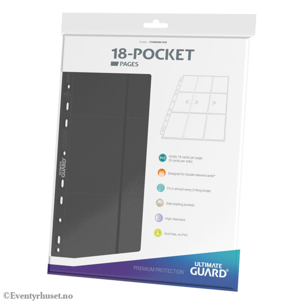 Ultimate Guard 18-Pocket Pages Side-Loading (10) - Grey Storage & Protection