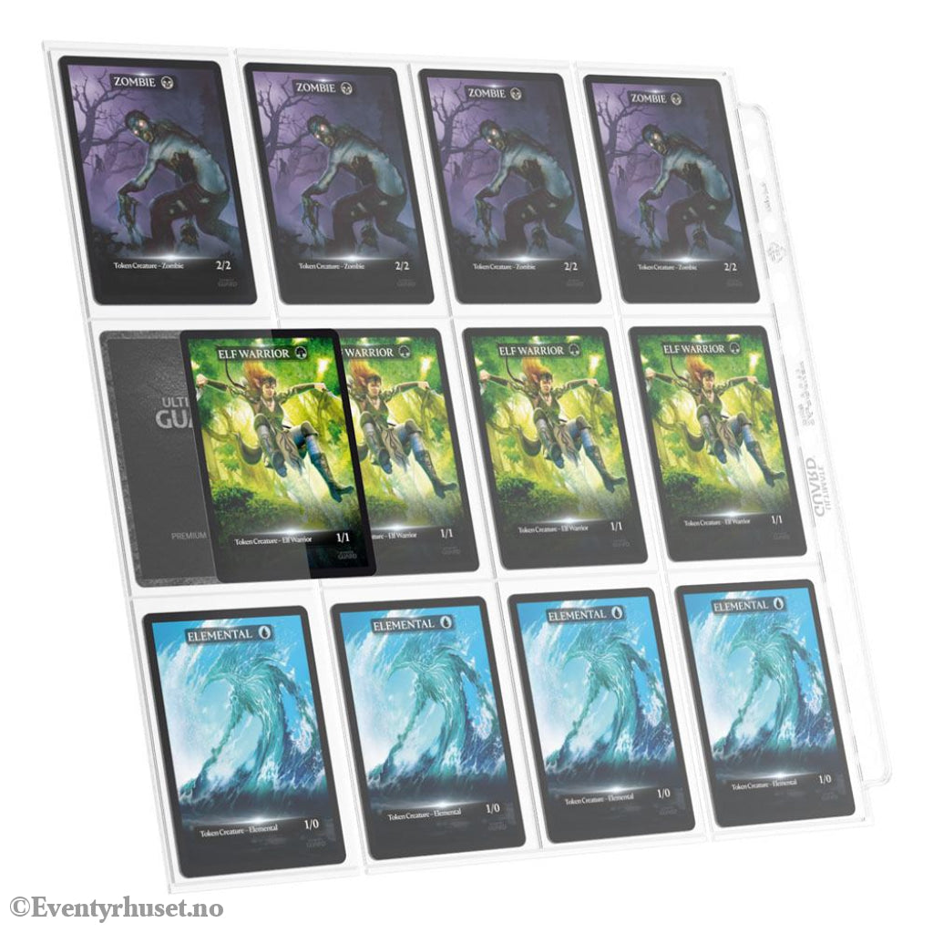 Ultimate Guard 24-Pocket QuadRow Pages Side-Loading (10) - Transparent Storage & Protection