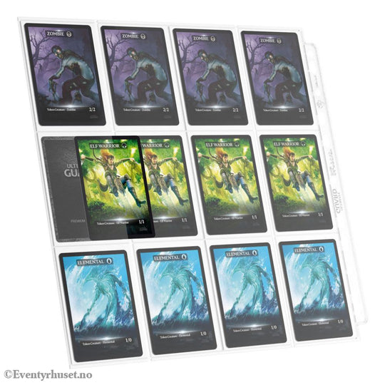 Ultimate Guard 24-Pocket QuadRow Pages Side-Loading (10) - Transparent Storage & Protection