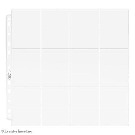 Ultimate Guard 24-Pocket QuadRow Pages Side-Loading (10) - Transparent Storage & Protection