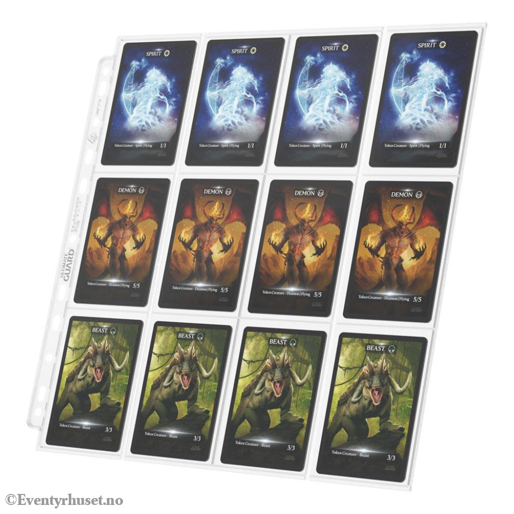 Ultimate Guard 24-Pocket QuadRow Pages Side-Loading (10) - Transparent Storage & Protection