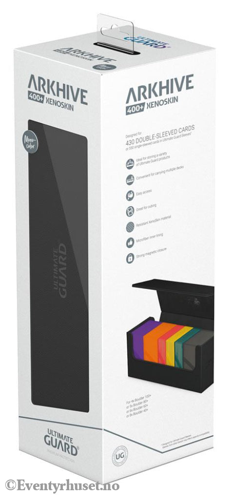 Ultimate Guard Arkhive 400+ Xenoskin - Black Storage & Protection