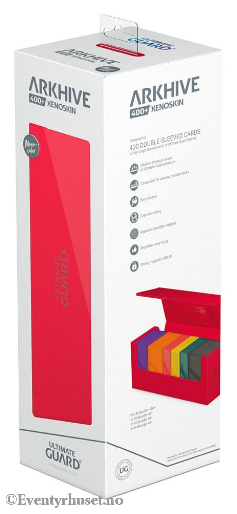 Ultimate Guard Arkhive 400+ Xenoskin - Red Storage & Protection