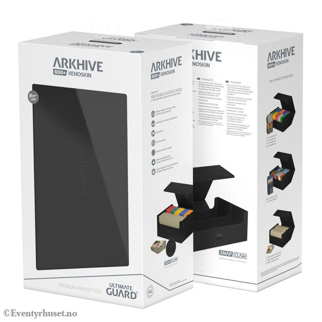 Ultimate Guard Arkhive 800+ Xenoskin - Black Storage & Protection