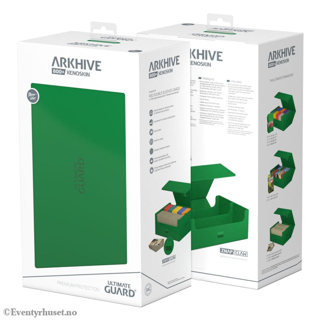 Ultimate Guard Arkhive 800+ Xenoskin - Green Storage & Protection
