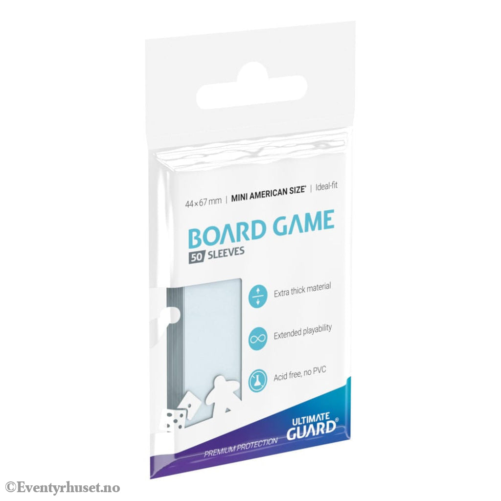 Ultimate Guard Board Game Sleeves (50) - Mini American Storage & Protection
