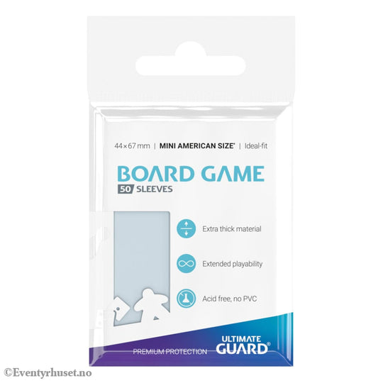 Ultimate Guard Board Game Sleeves (50) - Mini American Storage & Protection