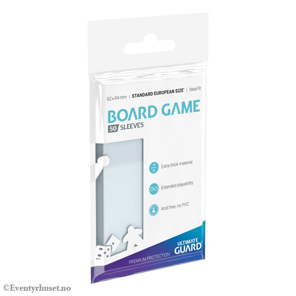 Ultimate Guard Board Game Sleeves (50) - Standard European Storage & Protection