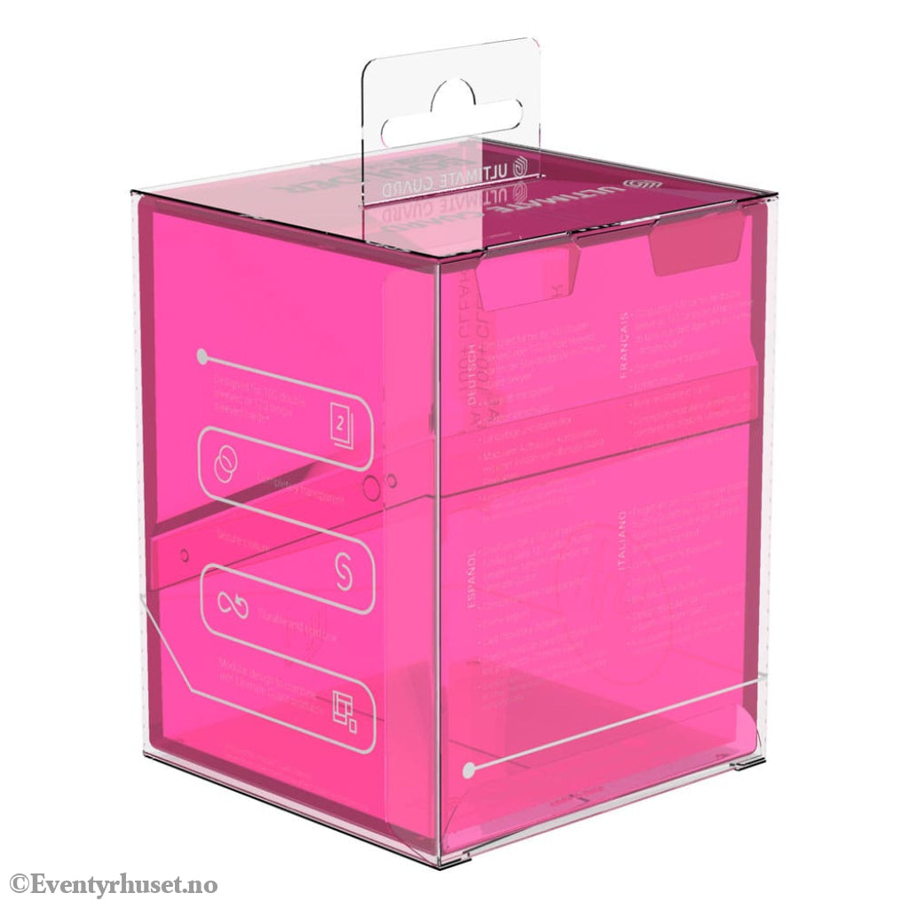 Ultimate Guard Boulder 100+ Clear - Rhodonite Storage & Protection