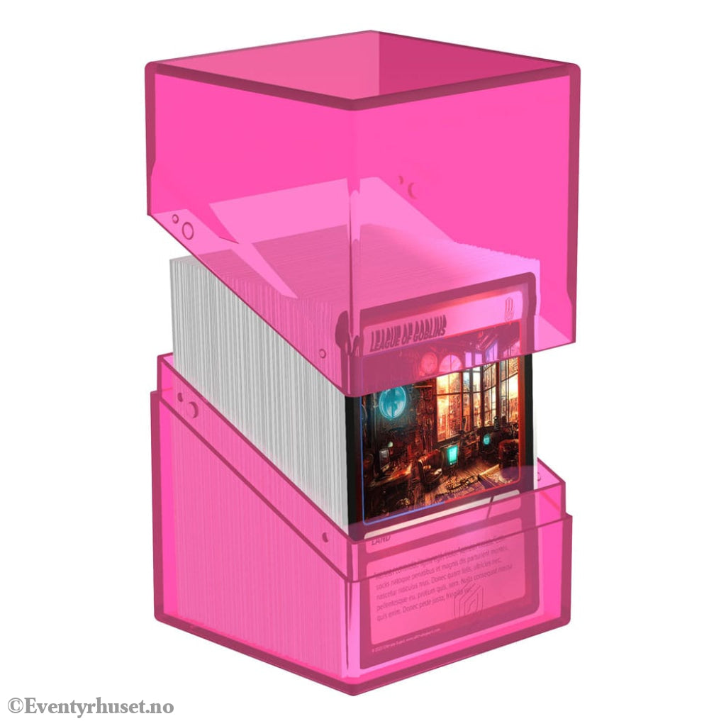 Ultimate Guard Boulder 100+ Clear - Rhodonite Storage & Protection