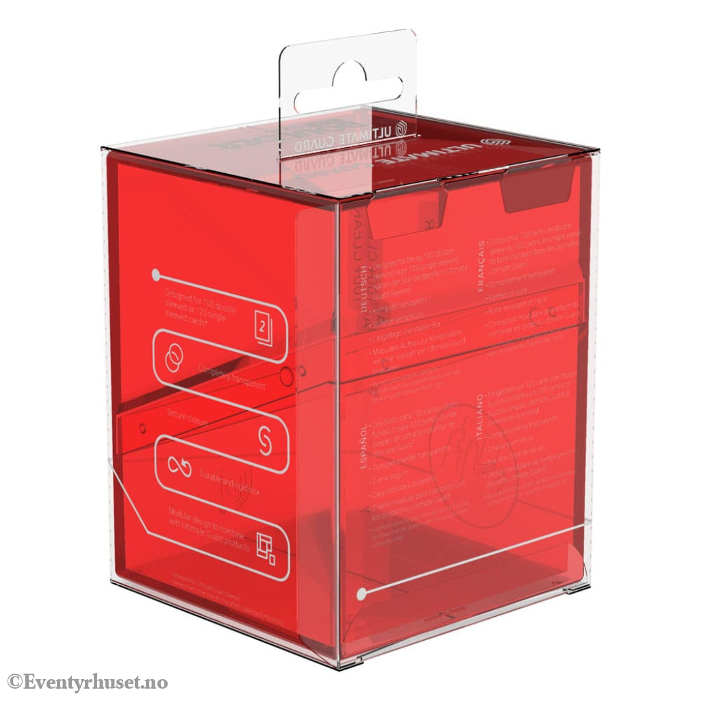 Ultimate Guard Boulder 100+ Clear - Ruby Storage & Protection