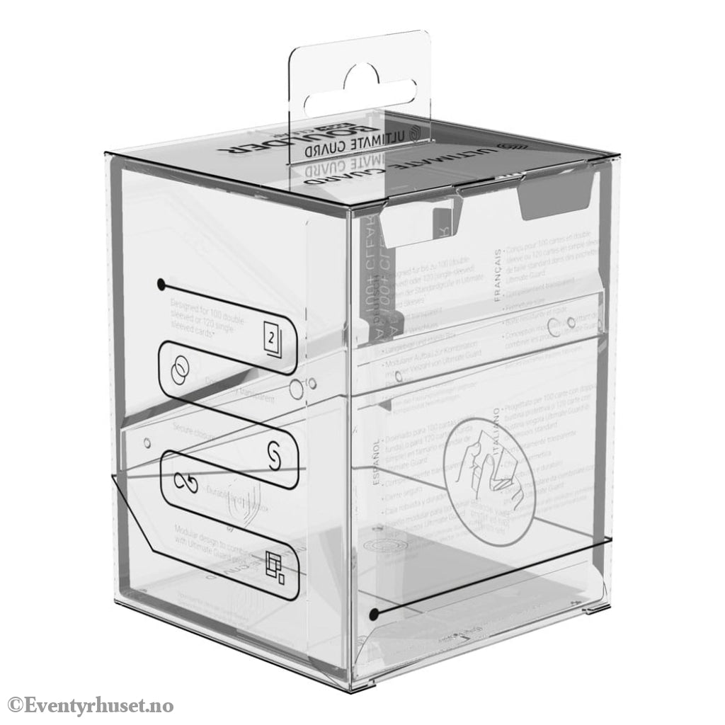 Ultimate Guard Boulder 100+ Clear - Transparent Storage & Protection