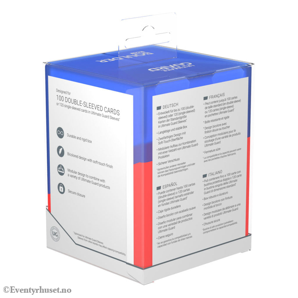 Ultimate Guard Boulder 100+ Synergy - Blue/Red Storage & Protection