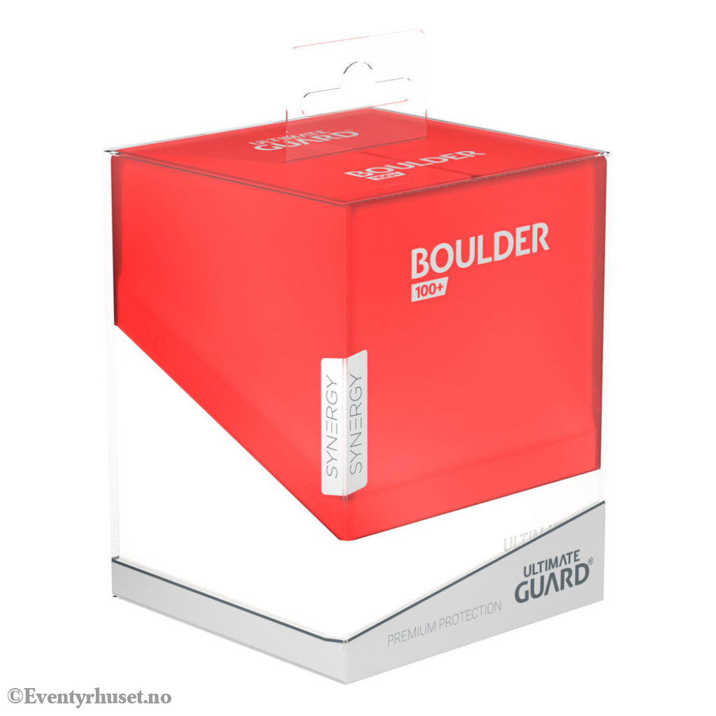 Ultimate Guard Boulder 100+ Synergy - Red/White Storage & Protection